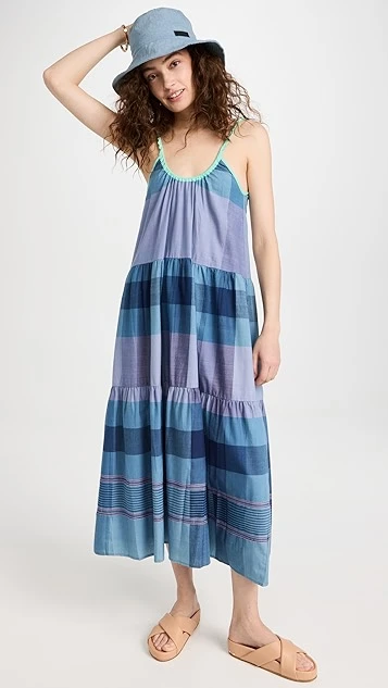 Abacaxi Tie-Strap Tiered Maxi Dress - Image 4