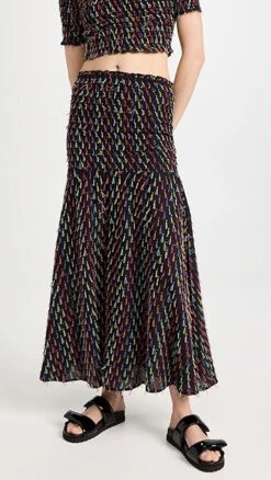 Abacaxi Smocked Skirt