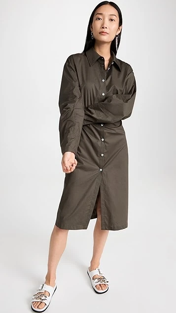 Acne Studios Cutout Shirt Dress - Image 4