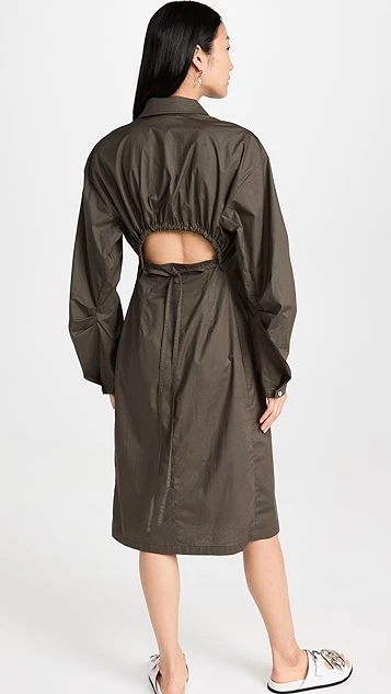 Acne Studios Cutout Shirt Dress - Image 2