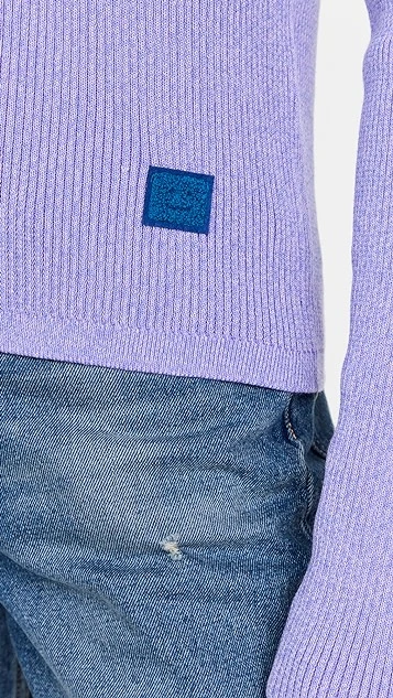 Acne Studios Ribbed Knit Polo Cardigan - Image 5