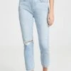 AGOLDE Riley High Rise Straight Crop Jeans