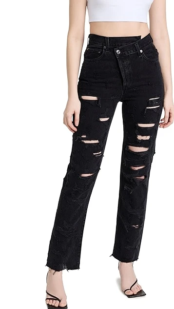AGOLDE Criss Cross Straight Jeans - Image 6
