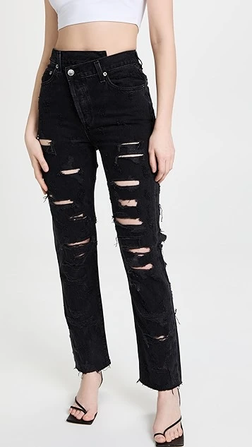 AGOLDE Criss Cross Straight Jeans