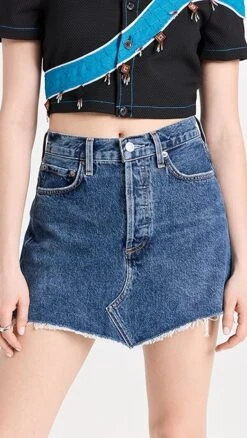 AGOLDE Parker Angled Hem Skirt