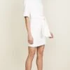 Alice + Olivia Virgil Boat Neck Wrap Dress