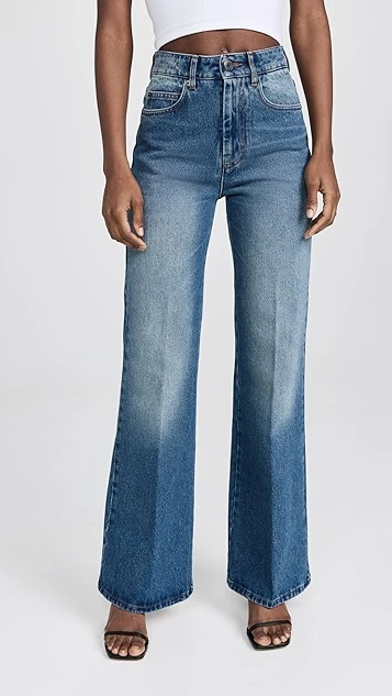 AMI Flare Fit Jeans - Image 7