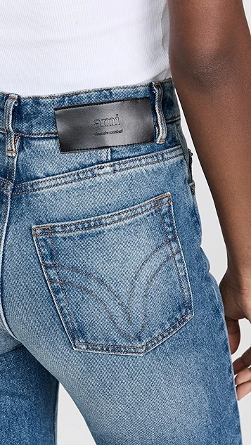 AMI Flare Fit Jeans - Image 5