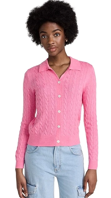 Alex Mill Mini Cable Cardigan In Alpaca Blend - Image 6