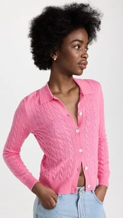 Alex Mill Mini Cable Cardigan In Alpaca Blend