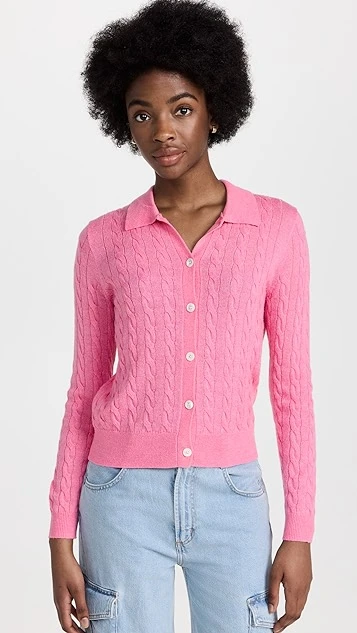 Alex Mill Mini Cable Cardigan In Alpaca Blend - Image 7