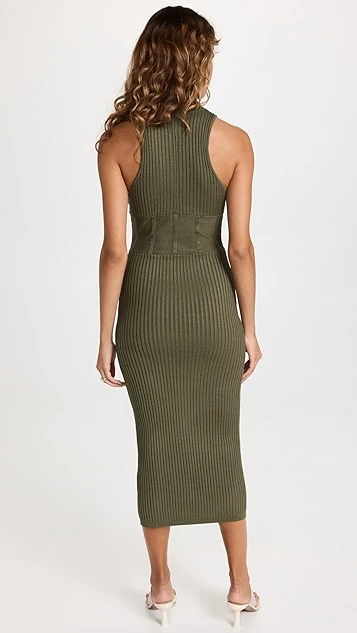 Andrea Iyamah NESI Mock Neck Knit Midi Dress - Image 2