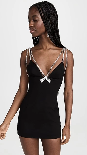 Area Deco Bow Mini Dress - Image 6