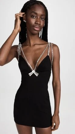 Area Deco Bow Mini Dress