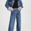 Alexander Wang Wide Jeans With Crystal Cuffs