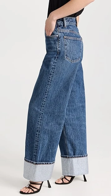 Alexander Wang Wide Jeans With Crystal Cuffs - Image 4