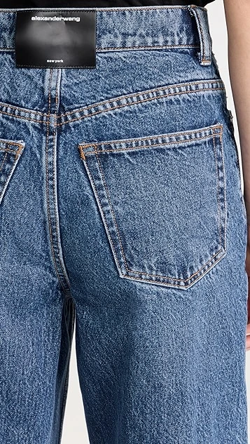 Alexander Wang Wide Jeans With Crystal Cuffs - Image 5