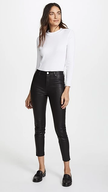 BLANKNYC The Principle Mid Rise Vegan Leather Skinny Pants - Image 4