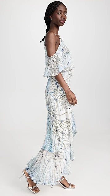 Camilla Ruffle Overlayer Wrap Dress - Image 3