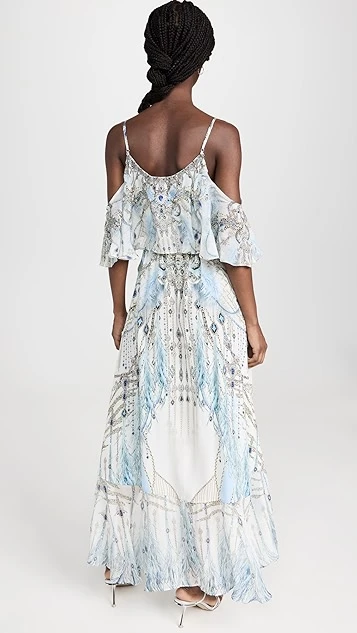 Camilla Ruffle Overlayer Wrap Dress - Image 2