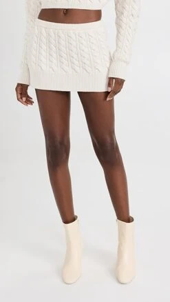 Christopher Esber Cable Knit Micro Skirt
