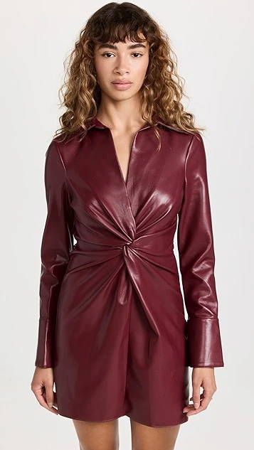 Cinq A Sept Cinq à Sept Faux Leather Mckenna Dress - Image 6