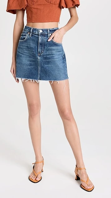 Citizens Of Humanity Beatnik Mini Jean Skirt - Image 6