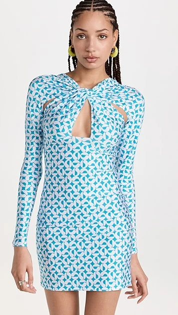 Coperni Twisted Cut-Out Jersey Dress