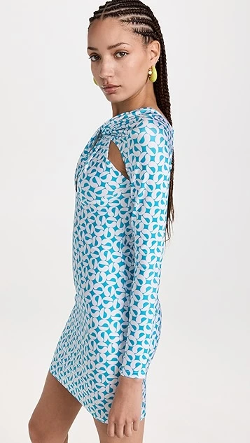 Coperni Twisted Cut-Out Jersey Dress - Image 3