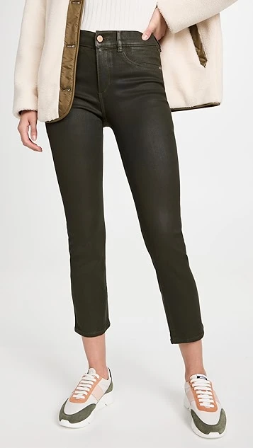 DL1961 Mara Straight Mid Rise Instasculpt Ankle Jeans