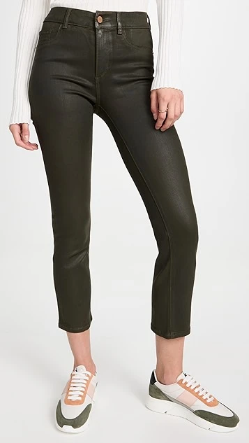 DL1961 Mara Straight Mid Rise Instasculpt Ankle Jeans - Image 7