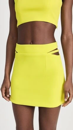 Dur Doux High Waist Cutout Miniskirt