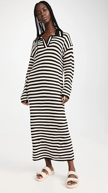 525 Stripe Polo Dress