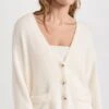525 Short Eyelash Relaxed Cardigan