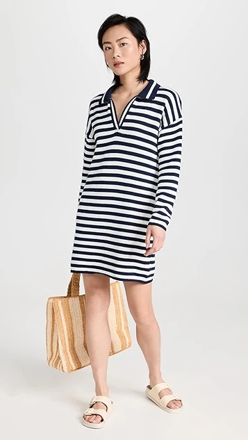 525 Stripe Polo Mini Dress - Image 4
