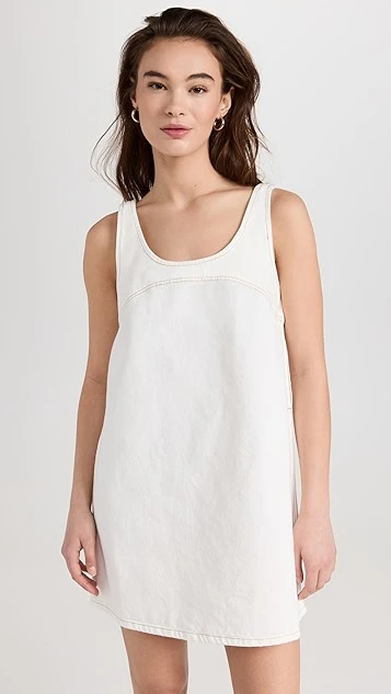 FRAME Micro Flare Denim Dress - Image 6