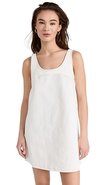 FRAME Micro Flare Denim Dress - Image 7