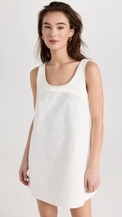 FRAME Micro Flare Denim Dress