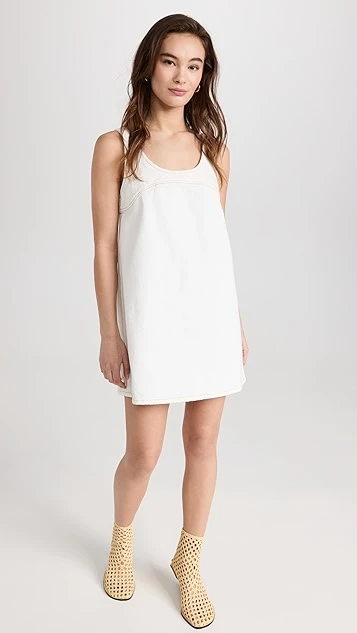 FRAME Micro Flare Denim Dress - Image 4