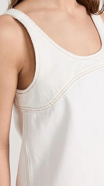 FRAME Micro Flare Denim Dress - Image 5