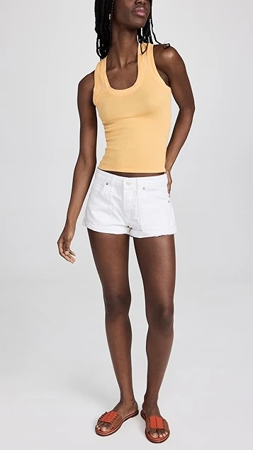 Free People Beginners Luck Slouch Shorts - Image 4