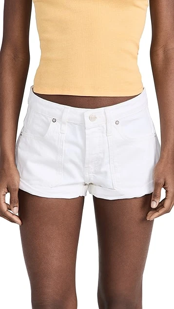 Free People Beginners Luck Slouch Shorts - Image 6