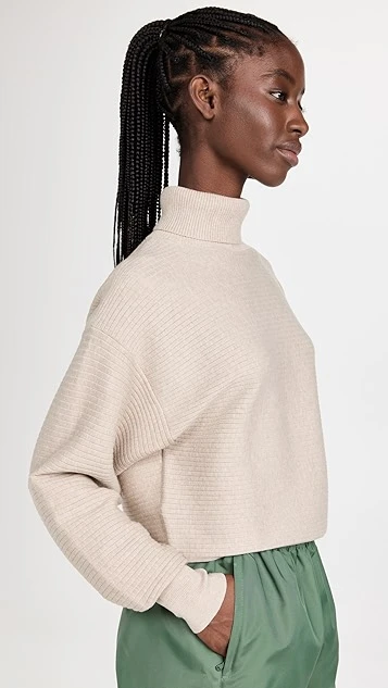 Good American Wide Rib Crop Pullover - Image 3