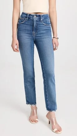 Good American Good Curve Straight Jeans