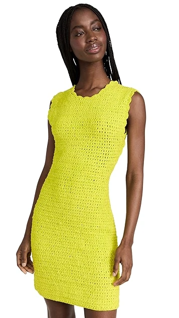 GANNI Velvet Crochet Open Back Mini Dress - Image 7