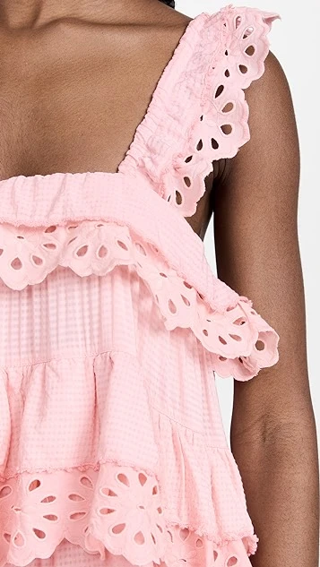 Innika Schiffli Scallop Frill Maxi Dress - Image 5