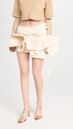 Jacquemus La Mini Jupe Artichaut Skirt