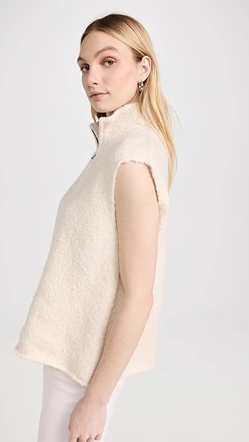 James Perse Half Zip Sweater Vest - Image 3