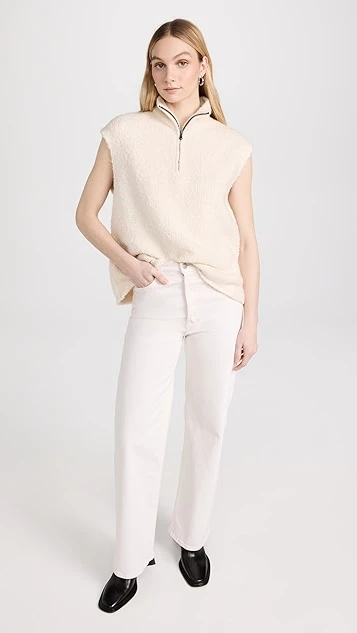 James Perse Half Zip Sweater Vest - Image 4