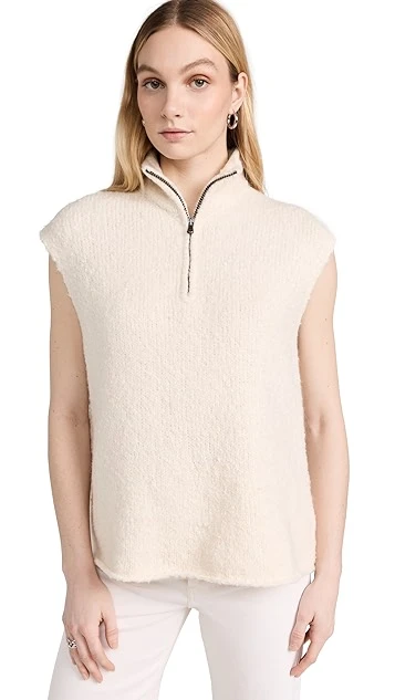 James Perse Half Zip Sweater Vest - Image 6